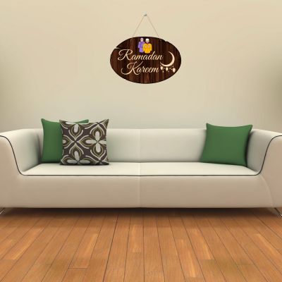 Ramadan Kareem Islamic Wall Hanging Festival Gift for Muslim Friend Home, Bedroom, Living Room Décor Gift Items
